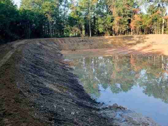 d5fc9e_5f3d01ccff2441f99193ff484-landscape Pond surrounded by trees after professional pond construction in Georgia